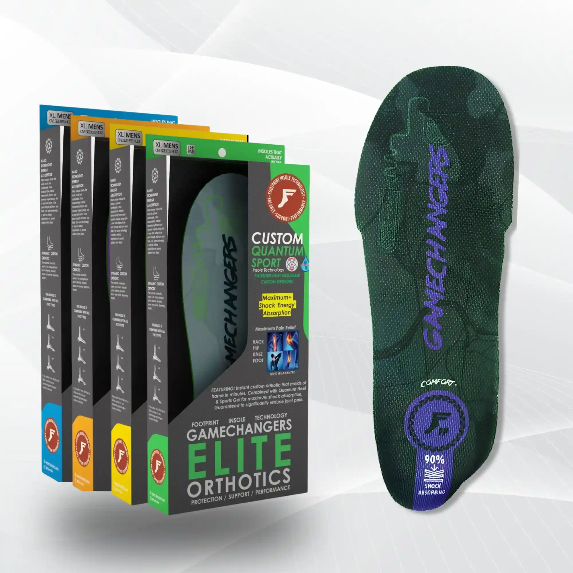 FP Gamechangers Pro Insoles (3D custom arch support+ Quantum